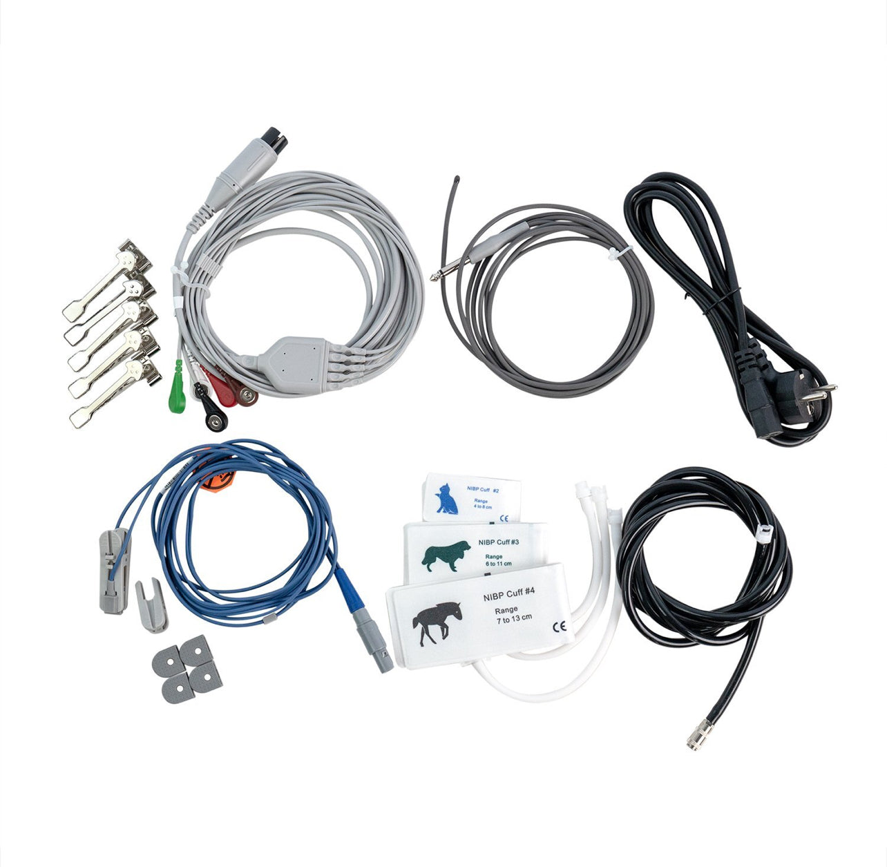 UVM02 12” Veterinary Multi-parameters Monitor - ECG RESP SpO2 NIBP TEMP PR