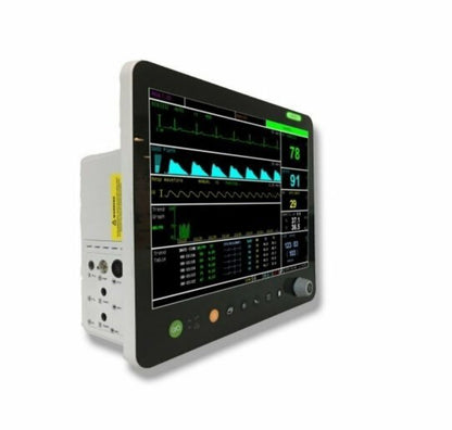 UVM03CS 15” Veterinary Multi-parameters Monitor with ECG RESP SpO2 NIBP TEMP PR Etco2 (Sidestream)