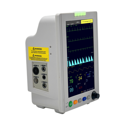 UVM05P 10” Veterinary Multi-parameters Monitor - ECG RESP SpO2 NIBP TEMP PR Printer