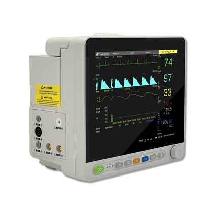 UVM06CSP12” Veterinary Multi-parameters Monitor - ECG RESP SpO2 NIBP TEMP PR Etco2(Sidestream)